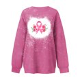 thumbnail image 3 of Penkiiy Chandail pour Femmes Mode Femmes Été Ample Imprimé T-Shirt à Col Rond Manches Longues Blouse Décontractée Rose Vêtements Y2K, 3 of 3