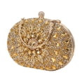 thumbnail image 3 of Sac Pochette pour Femme Soirée Pochette Strass Perlé Poche Pochette Sac à Main Mariage Or, 3 of 8