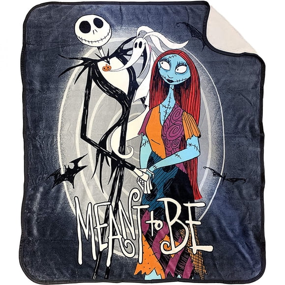 Nightmare Before Christmas Moonlight Madness 50 x 60 Sherpa Throw