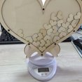 thumbnail image 4 of Wedding Guest Book Personalized Wooden Hearts Rustic Wedding Decorations, 4 of 8