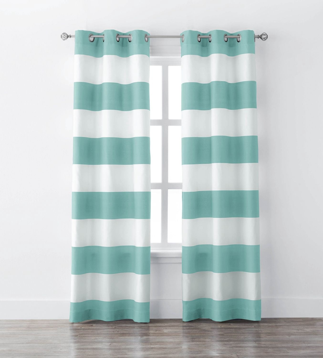 Rideaux Mainstays pour fenêtre à motif de bandes