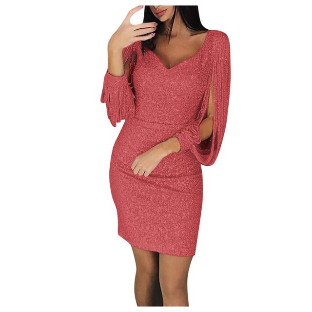Ketyyh-chn99 Robes Formelles pour Femmes et Robes de Soirée Robe de Cocktail Robe Longue Maxi Formelle Grande Taille Robes Maxi de Fête Robe Élégante Rouge,P