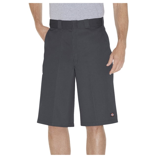 Dickies Mens 13 Loose Fit Multi-Use Pocket Work Shorts, 44, Charcoal