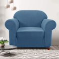 thumbnail image 2 of CHOK 2024 1-Piece Checks Stretch Sofa Cover Slipcover Couch Cover  Chair  Light Gray, 2 of 6