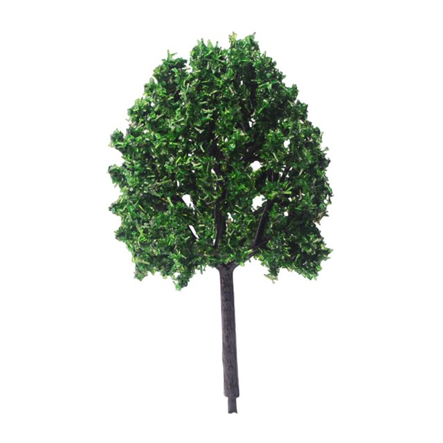 Siruishop 10x Miniature Trees Model Train Scenery Architecture Trees Diorama Supplies Decor Fake Trees Artificial Tree for DIY Crafts 6cm