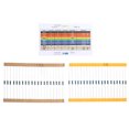 thumbnail image 3 of Amdohai 2600 Pcs 130 Valeurs 1/4W 0.25W 1 % Résistances à Film Métallique Assortiment Pack Kit Ensemble Lot Résistances Assortiment Kit, 3 of 8