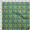 thumbnail image 3 of oneOone Rayon Green Fabric Leaves & Tulip Floral Fabric For Sewing Printed Craft Fabric By The Yard 56 Inch Wide, 3 of 5