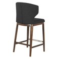 thumbnail image 4 of Tabouret de Bar à Dossier Ailé Rembourré de Qualité Contractuelle Cabo (26 Po/29 Po), 4 of 5