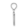 thumbnail image 2 of Diamond2Deal 14K White Gold Block Letter W Initial Pendant for Women, 2 of 6