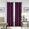 thumbnail image 1 of Innerwin Rideaux Protection UV Occultants Écoénergétiques de Luxe à Oeillets Couleur Unie Rideaux Fenêtre Violet L:52 Pouces H:96 Pouces, 1 of 1
