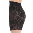 thumbnail image 4 of Women's Rago 6207 Lacette Extra Firm No Roll High Waist Leg Shaper (Black 5X), 4 of 4
