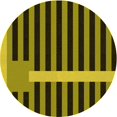 thumbnail image 1 of Ahgly Tapis Rond Lavable en Machine Intérieur Transitionnel Marron Chocolat, 7 Pieds Rond, 1 of 7