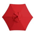 thumbnail image 2 of Beach Umbrella with Sand Anchor Windproof Garden Umbrella Outdoor Stall Umbrella Beach Sun Umbrella Replacement Cloth 106 Inch Diameter 6 Skeleton Beach Umbrella Sand Anchors, 2 of 2