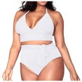 thumbnail image 2 of LSLJS Women's Plus Size High Waisted Swimwear Swimsuit, 2 of 9