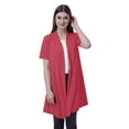 thumbnail image 1 of Moomaya Womens Half Sleeve Shrug Open Front Long Cardigan Lightweight Summer Fit, 1 of 7
