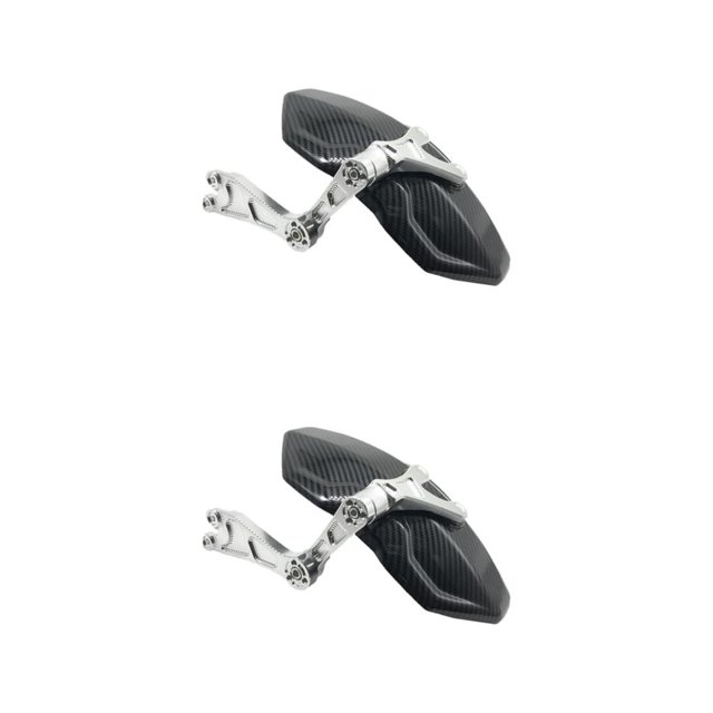 Decodeary Carbon Fiber Motorcycle Rear Wheel Fender Mudflap for Niu Technologies Sleek and Reliable 2nd Generation White 2Set