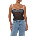 thumbnail image 1 of Gupgi Camisole en Maille pour Femmes, Débardeur à Bretelles Spaghetti, Camis Transparents Transparents, Camisoles d'Été, 1 of 7