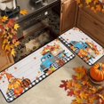 thumbnail image 3 of RKSTN Polyester Holiday Mats Fall Pumpkin Maple Leaf Floor Mat Two Piece Set Halloween Thanksgiving Decorative Floor Mat Bathroom Kitchen Mat Porch Carpet Long Strip Foot Mat Entrance Mat, 3 of 5