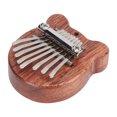 thumbnail image 3 of 8 Tone Kalimba, 2.8 X 2.4 X 0.8in Mini Cute Portable Mahogany Kalimba With Lanyard For Outdoor Leisure Instruments For Reducing Your Work Or Study Pressure, 3 of 8