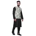 thumbnail image 2 of Atasi Solid Kurta Pajama & Printed Nehru Jacket Set For Mens Party Wear, 2 of 3