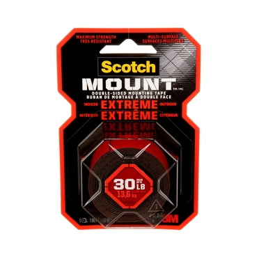 Scotch® Extremely Strong Mounting Tape, 414DC-SFEF, 1 in x 60 in (2.54 cm x 152.4 cm)