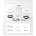 thumbnail image 3 of Zootealy Cold Brew Coffee Maker - 300ml Glass Iced Tea & Coffee Cold Brew Maker, 3 of 6