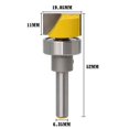 thumbnail image 2 of 1/4 Inch Shank Hinge Mortise Template Router Bit Woodworking Milling Cutter, 2 of 6