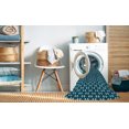 thumbnail image 2 of Ahgly Company Tapis de Zone Carré Lavable en Machine, Turquoise Foncé Vert, 5 Pieds Carré, 2 of 7
