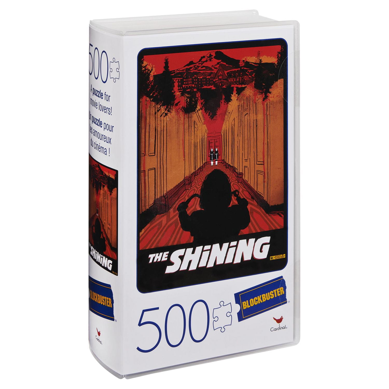 The Shining - Puzzle de 500 pièces dans une boîte rétro en plastique façon boîtier de vidéocassette Blockbuster