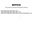 thumbnail image 2 of Kugel Front Wheel Bearing Hub Assembly 70-515063 for Car Dodge Ram 2500 3500, 2 of 11