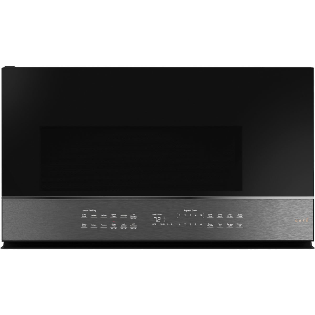Café Modern Glass Collection 2.1 cu ft. Over-the-Range Microwave Oven, 300 CFM
