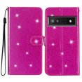 thumbnail image 1 of Compatible avec Google Pixel 6A Étui Portefeuille Pailleté avec Poche pour Carte Couverture Rabattable, 1 of 5