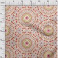 thumbnail image 3 of oneOone Velvet Magenta Fabric Mandala Sewing Craft Projects Fabric Prints By Yard 58 Inch Wide, 3 of 5