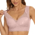 thumbnail image 2 of DPTALR Woman's Lace Beauty Back Solid Strap Wrap Plus Size Bra Underwear, 2 of 7