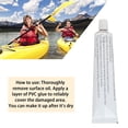 thumbnail image 4 of XINQIHANG Colle de Réparation pour Dinghy en PVC / Colle de Réparation pour Bateau / Tubes de Réparation Colle en PVC pour Bateau Gonflable / Colle de Réparation en Vinyle Gonflable en PVC / Adhésif de Montage Colle Forte / Colle Imperméable (30 ml, 5 Pcs), 4 of 7