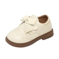 thumbnail image 2 of JDQJBZ Toddler Girls Mary Jane Flats Shoes Solid Color Bowknot Comfortable Soft Sole, 2 of 5