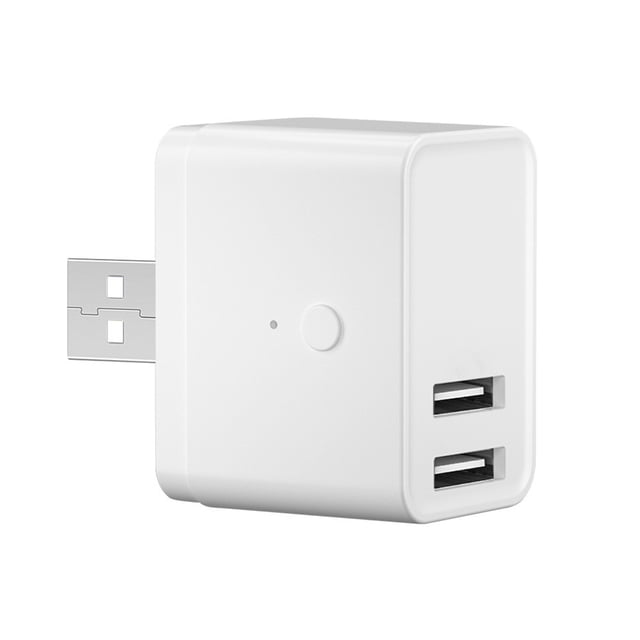 Lefu Adaptateur d'Alimentation Wifi Intelligent USB Switch pour Application Tuya, Télécommande, Minuterie Switch. un Adaptateur USB compact et Blanc avec Deux ports USB, une Prise USB Latérale et un Petit Voyant Lumineux. Fabriqué en Matériau Ignifuge ABS+PC Résistant à la Chaleur Élevée, Prend en Charge le Double mode Wi-Fi et Bluetooth pour une Connectivité Plus Rapide. les Fonctionnalités Incluent le Contrôle par Application, la Minuterie, le Compte à Rebours et les Fonctions de Partage Familial, Convenant aux Installations de Maison Intelligente.