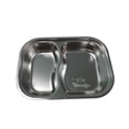 thumbnail image 1 of Aihimol Stainless Steel Divided Plates Tray,Compact Serving Platter, Dinner Snack, Camping Dishes, 1 of 6