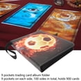 thumbnail image 3 of Card Binder, 9 Pockets 900 Cards Trading Card Album, 3  Game Cards Binder With Carrying Strap, Waterproof Multipurpose Trading Card Holder For Sports Cards, Game Cards, 3 of 8