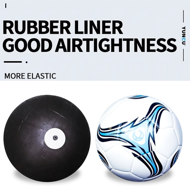 Becaristey Durable And Long-lasting Kids Football Premium Included Lightweight And Easy To Carry blue size 4