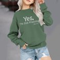 thumbnail image 2 of Chandail pour Fillette Offres Chandail à Col Rond Surdimensionné pour Filles Mode Enfants Chandail à Manches Longues à Enfiler Hauts 1-12 Ans Chandail pour Fillette Vert 1-2T, 2 of 6