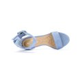 thumbnail image 4 of BLISSFUL STEP Women's Block Heels Zipper Buckle Ankle Strap Sandals Denim Blue 5.5, 4 of 8