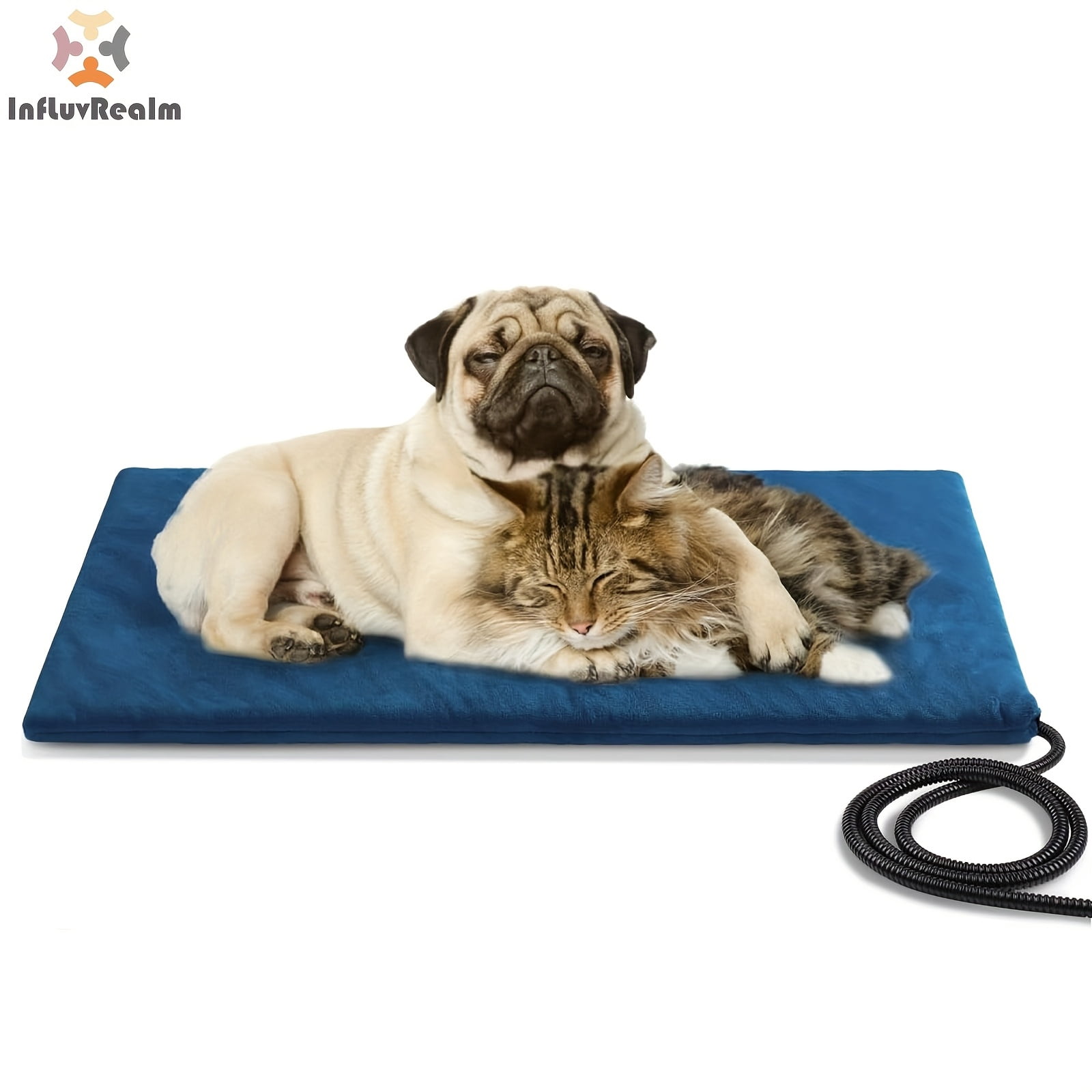 Pet Heating Pad for Cats House, Safe Electric Cat Warming Pad, High Quality Heated Cat House for Outside Feral Animal, Outdoor Heat Cat Bed Mat, Feral Animal Heating Aid, Cat House Heating System