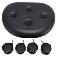 thumbnail image 2 of Low Rolling Stool with Wheels Ergonomic Short Seating Solution Bedroom Living Room Study ABS, 2 of 7
