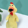 thumbnail image 3 of Dog Dog Squeaky Toy Soft Teeth Cleaning Interactive Chicken Shape Stuffed Puppy Chewing Toy for Large Dog, 3 of 5