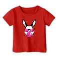 thumbnail image 3 of FhsagQ The 7th Of July T-Shirt Décontracté à Manches Courtes à Col Rond avec Imprimé de Pâques Mignon pour Fille Haut Fille Printemps The 7th Of July T-Shirts Taille 14/16 T-Shirts d'Été pour Tout-Petite Fille 3-4T Pâques Rouge 8-9 Ans, 3 of 3