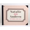 thumbnail image 3 of Darling Souvenir Pink Seamless Heart & Frame Printed Hardbound Cover Guestbook For Wedding Guest Sign In Book Registry-9 x 12 Inches, 3 of 5