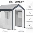 thumbnail image 4 of Outsunny 6 X 8ft Portable Walk-in Greenhouse, 4 of 10