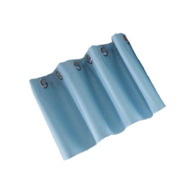 Cantonnières Courtes Unies Traitement de Fenêtre de Cuisine Store Rideau Rideau de Balcon Bleu P