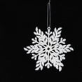 thumbnail image 2 of Pendentif Flocon de Neige Blanc en Plastique, 2 of 5